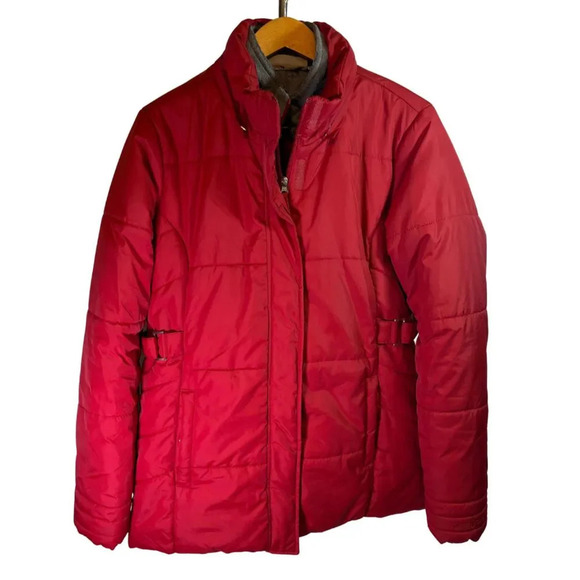 Free Tech Womens Puffer Coat with‎ Side Cinch Tabs Size M 8-10 - Picture 1 of 13